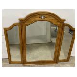 () Hardwood Pierced Wing Mirror. (Approx. 55in