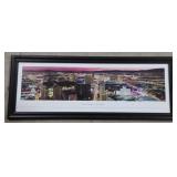 (BS) Framed Artwork of Las Vegas (approx 44" x