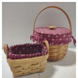 (BS) Longaberger Baskets (Largest approx 8" x