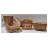 (BS) Lot of Longaberger Baskets (Largest approx