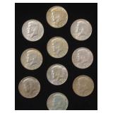 (BC) 1966-1968 Kennedy Silver Half Dollars. 40% AG