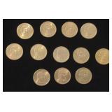 (BC) Presidential Dollar Coins. $12FV Bidding
