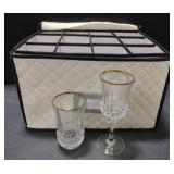 (BS) Lot of Crystal Drinking Glasses &
