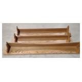 (BS) Hanging Wood Shelves (Longest approx 70")