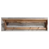 (BS) Hanging Wooden Rack (approx 46")