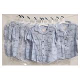 (TT) 10 Cat & Jack Button Up Airplain Print