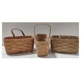(BS) Longaberger Baskets (approx 9"L) *Bidding on