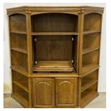 (BS) Large Wooden Hide away Tv Stand W/ Doors &