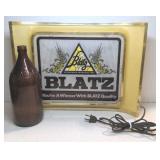 (AL) Vtg Blatz Brewing Company Light-Up Sign