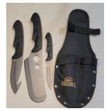 (BC) RedHead 3pc Big Game Hunting Knife Set with
