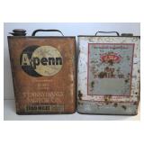 (AL) Vtg Oil Cans including Ford Hydraulic Oil