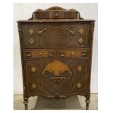 (BS) Vintage Chest With Drawers. (Approx. 18in