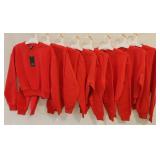 (TT) 8 Wild Fable "BCI" Red Pullover Sweaters.