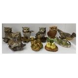 (FG) Porcelain Bird Figurines tallest 5 1/2"