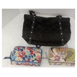(Tu)  Vera Bradley Wallets  , Black Coach Purse