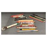 (TU) Advertisement pens and Pencils including