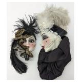 (Hi) unique lady face mask wall art