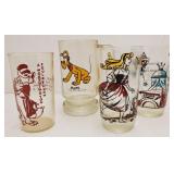 (IN) Disney drinking glasses featuring Pluto, the