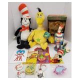 (IN) Doctor Seuss plush dolls, buttons, keychains