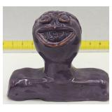 (Hi) homemade pottery bust approx 6in h
