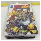 (Hi) comics including Brigade, Solar Man of the