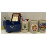 (Hi) bit Burger and Octoberfest mugs, plastic and