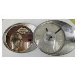 (Hi) Bush and beer sign and clock