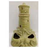 (AB) Vtg. Midcentury Lighthouse TV Light Planter