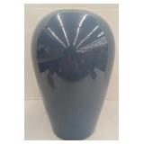 (MN) 14" Tall Cyan Blue Vase (Unbranded)