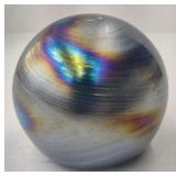 (AB) Vtg St Clair Multicolored Round Art Glass