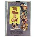 (BA) 1957 Universal Pictures All Mine To Give
