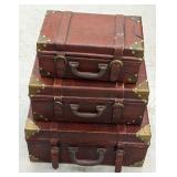 (Hi) decorative suitcase boxes 12in w to 17in w