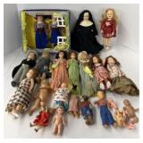 (BA) Vintage plastic and porcelain dolls ,