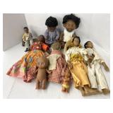 (BA) Baby Doll lot tallest being 13 inches