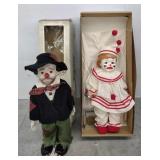 (BA) Vtg Rmmett Kelly Porcelain Sad Clown Music