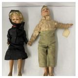 (BA) Unmarked all composition WWII military doll