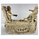 (IN) Columbus  world fair metal bank 8x7