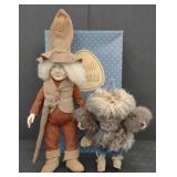 (BA) Vtg Elegante Dolls Inc, 18"T Elvin & Norris