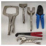 (TB) Vtg Vise Grip Welding Clamps, Sheet Metal