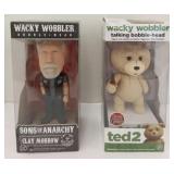 (TU) Wacky Wobbler Ted 2 talking Bobble- Head &