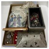 (FG) Costume Jewelry and Jewelry Boxes  with
