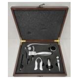 (AB) Connoisseur Corkscrew Deluxe Wood Box Set