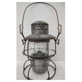 (AB) Vtg E.J. Adlake Kero Railroad Lantern w/