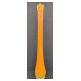 (KC) Vtg L.E. Smith Bittersweet Orange Slag Glass