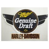 (Hi) Harley-Davidson Miller genuine draft beer