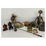 (IN) Metal cars , wine bottle opener, banks  and