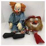 (IN) Bozo the clown doll with clown toys