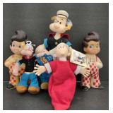 (BA) Vtg Big Boy Banks 9"T & Popeyes Inc, Sweet