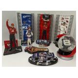 (Hi) Dale Earnhardt Jr figurines and snow globe
