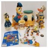 (IN) Donald Duck merchandise, coin banks, hat,